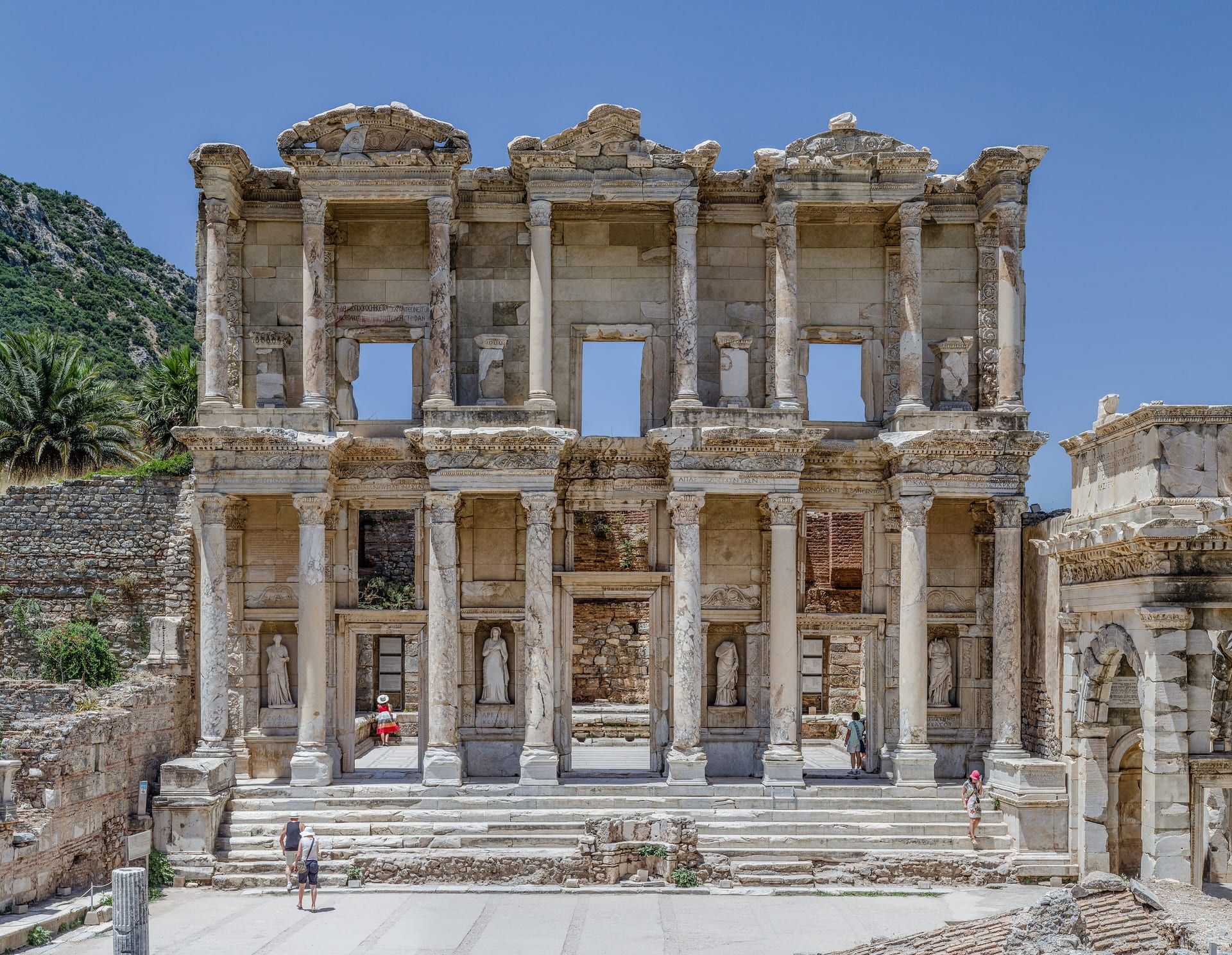 Library of Celsus façade at Ephesus