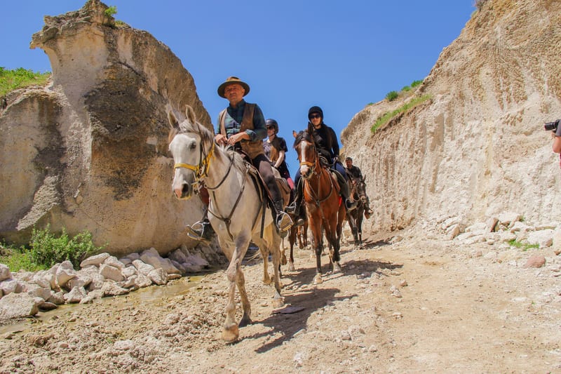 Horseback riding in the Turkish countryside