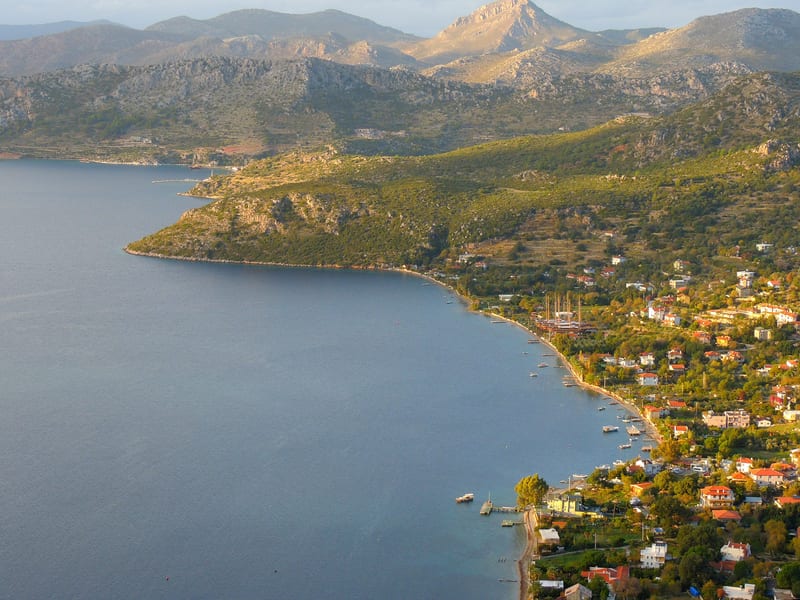 Pine-covered village landscape near Marmaris